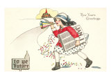 New Year's Greetings  To Ye Future  Newsgirl
