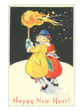 Child Carrying Flaming Brand