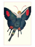 Blonde Lady as Butterfly