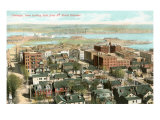 View over Dubuque  Iowa