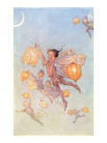 Fairies Floating with Chinese Lanterns