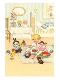 Little Girl with Box of Candy