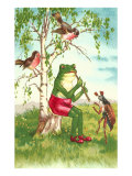 Frog Playing Flute