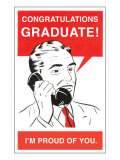 Congratulations Graduate  Man on Phone