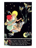 Butterflies Pulling Girls Through Space
