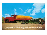 Giant Ear of Corn on Truck  Iowa