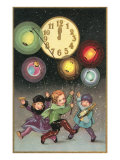 Children with Lanterns at Midnight