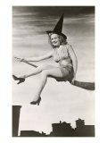 Halloween  Woman on Broomstick