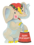 Happy Birthday  Toy Elephant