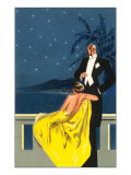 Sophisticated Couple on Balcony
