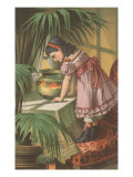 Girl Watching Fish