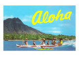 Aloha  Riding Outrigger  Hawaii