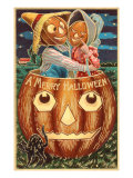 Halloween  Scarecrows in Jack O'Lantern