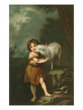 Little Shepherd with Lamb