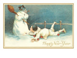 Pierrot and Snowman