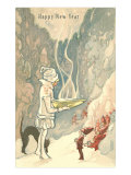 Bringing Wassail Bowl to Elves