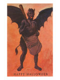 Happy Halloween  Devil with Candy Bag