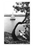 Sailboat on Lake Coeur d'Alene  Idaho