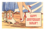 Happy Anniversary Darlin'  Cowboy Boots and High Heels