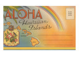 Aloha  Hawaiian Islands  Folder