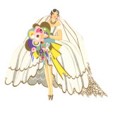 Avant-Garde Wedding Gown