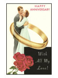 Happy Anniversary  Couple in Wedding Band