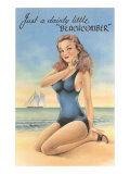 Beachcomber  Girl in Black One-Piece