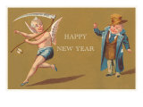 Happy New Year  Baby Father Time  Baby in Suit