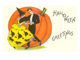 Halloween Greetings  Dancing Couple