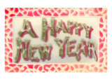 A Happy New Year  Stick Letters