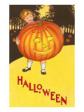 Halloween  Boy with Jack O'Lantern