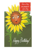 Happy Birthday  Talking Sunflower