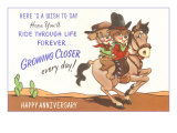 Happy Anniversary  Cartoon Horse