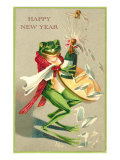 Sommelier Frog Popping Champagne Cork