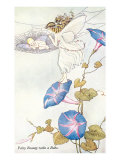 Fairy Mother and Baby on Morning Glory