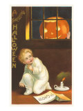 Halloween  Jack O'Lantern Looking in Window