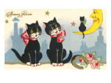 Bonne Annee  Black Cats