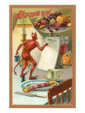 Halloween  Devil Writing Menu