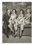 Art Linkletter with Bathing Beauties