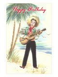 Boy in Spanish Costume with Guitar