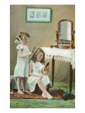 A Little Ladies' Maid  Girls at Toilette