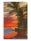 Mele Kalikimaka  Sunset on Lagoon