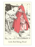 Engraved Illustration for Little Red Riding Hood
