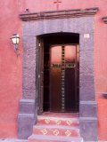 Glass Door Entrance San Miguel  Guanajuato State  Mexico