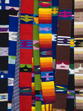 Close Up of Fabrics  Lake Atitlan  San Santiago  Guatemala