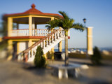 A Gazebo Along The Promenade  San Felipe  Yucatan  Mexico