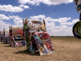 Cadillac Ranch with Buried Cars  Amarillo  Texas  USA
