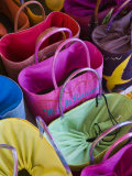 Reunion-made bags for sale  Covered Market  St-Paul  Reunion Island  France