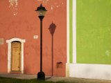 Lamppost and Doorway  Valladolid  Yucatan  Mexico