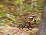 Mountain Biking on the Thompson Loop  Tsali Recreation Area  North Carolina  USA